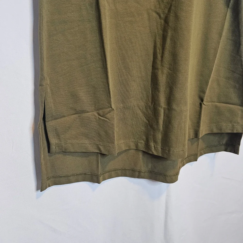 Universal Standard Military Olive Green Tesino Dress, V-Neck,‎ 4XS=XS, New